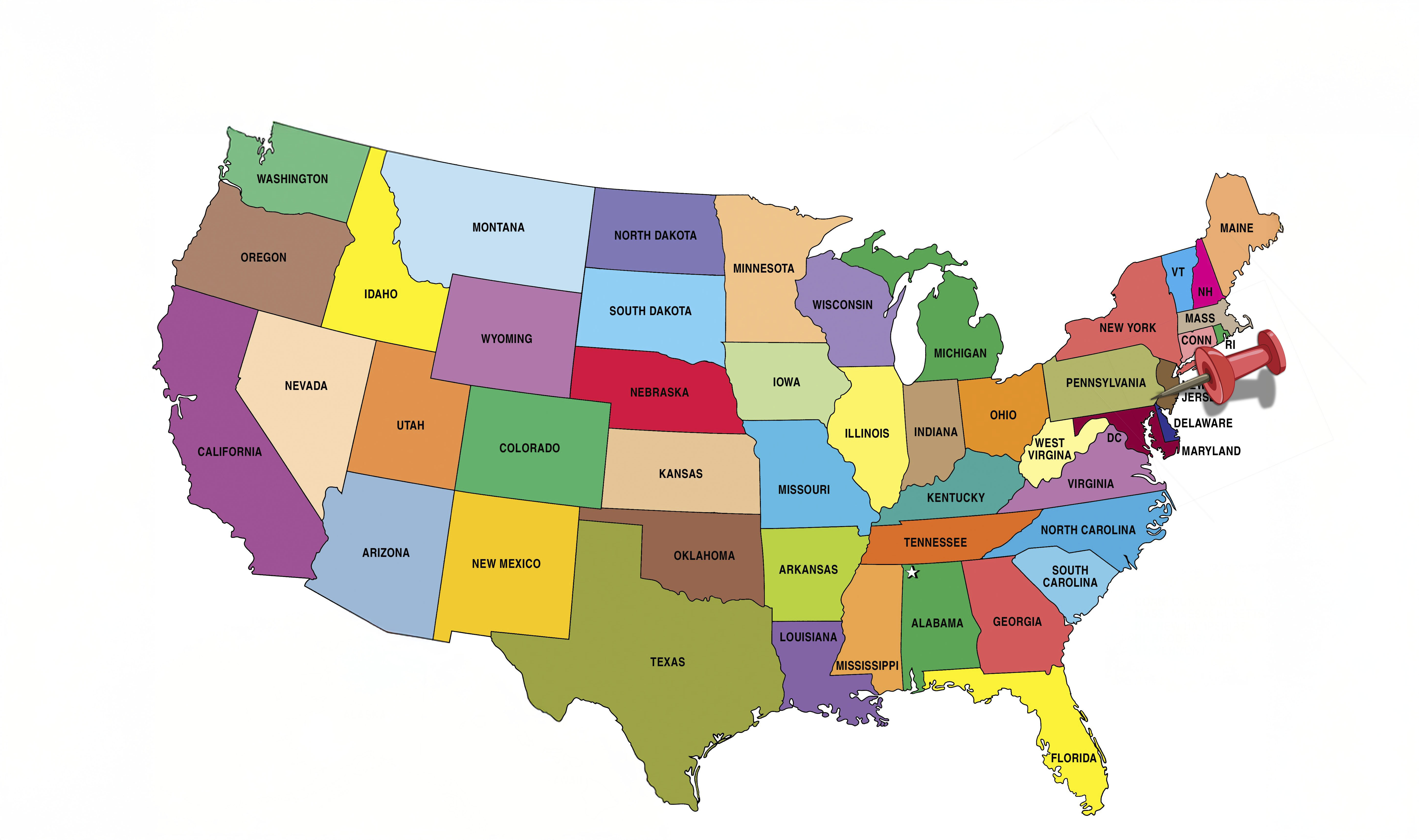 Map of John Heinz National Wildlife Refuge location