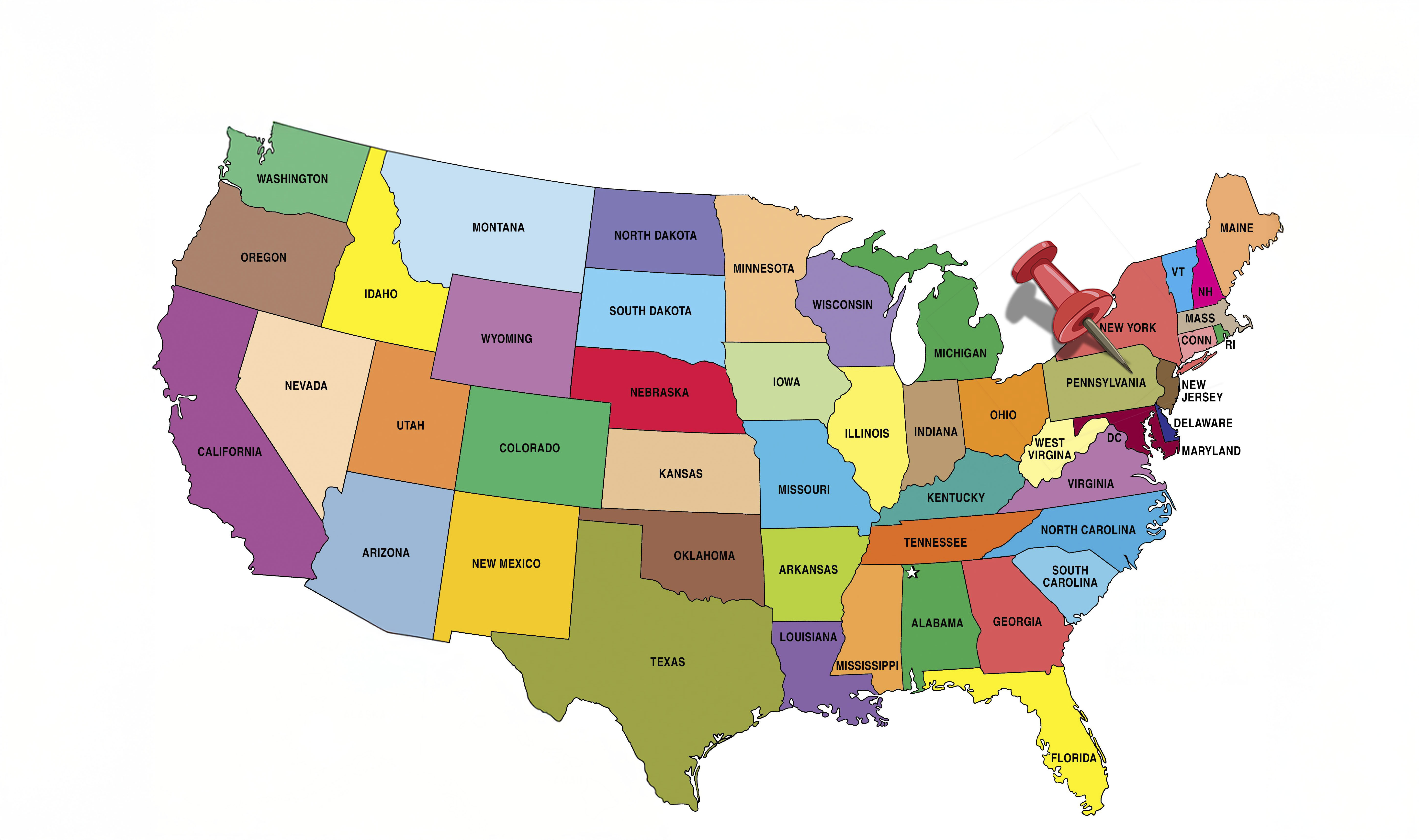 Map of Beltzville State Park location