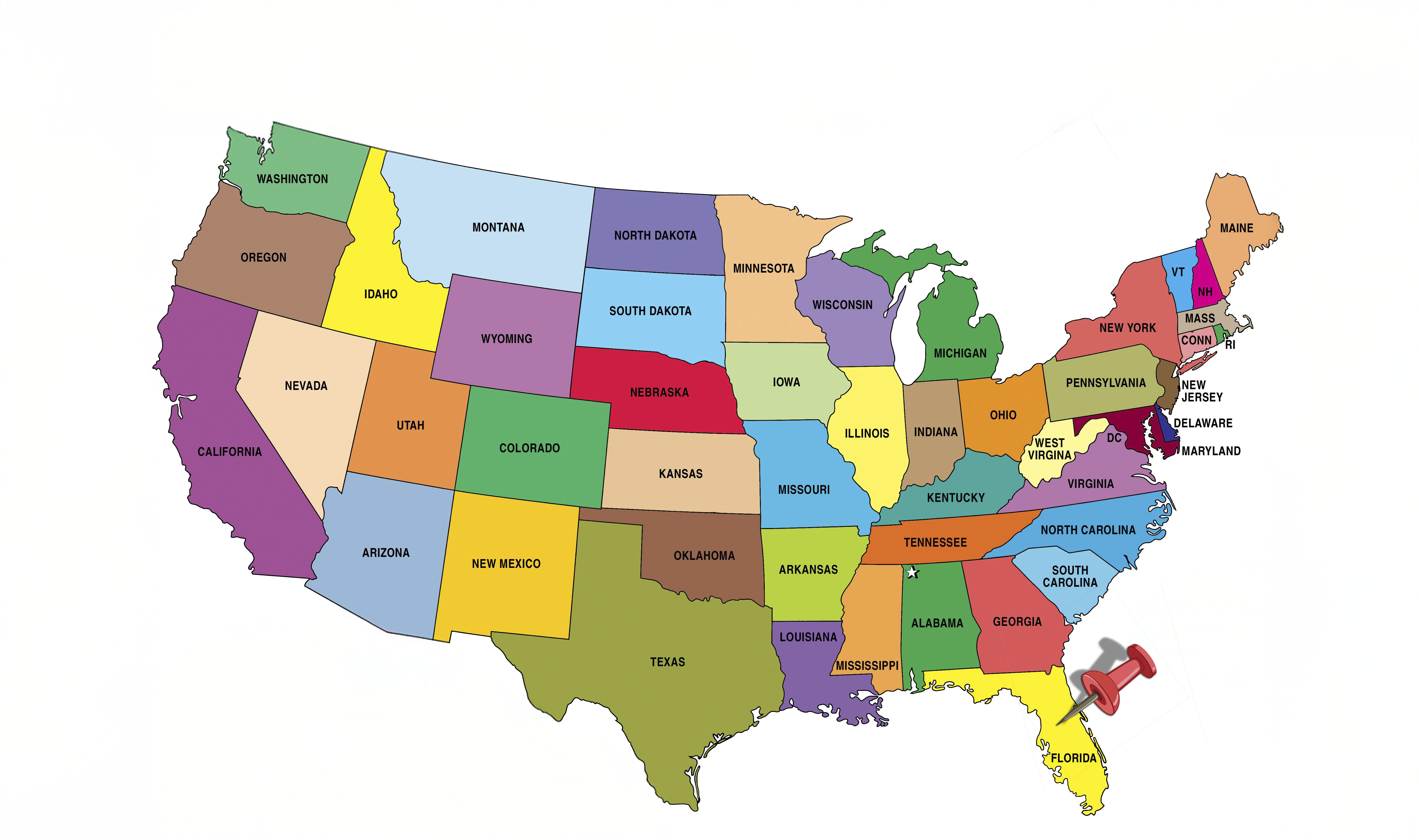 Map of Lake Apopka location