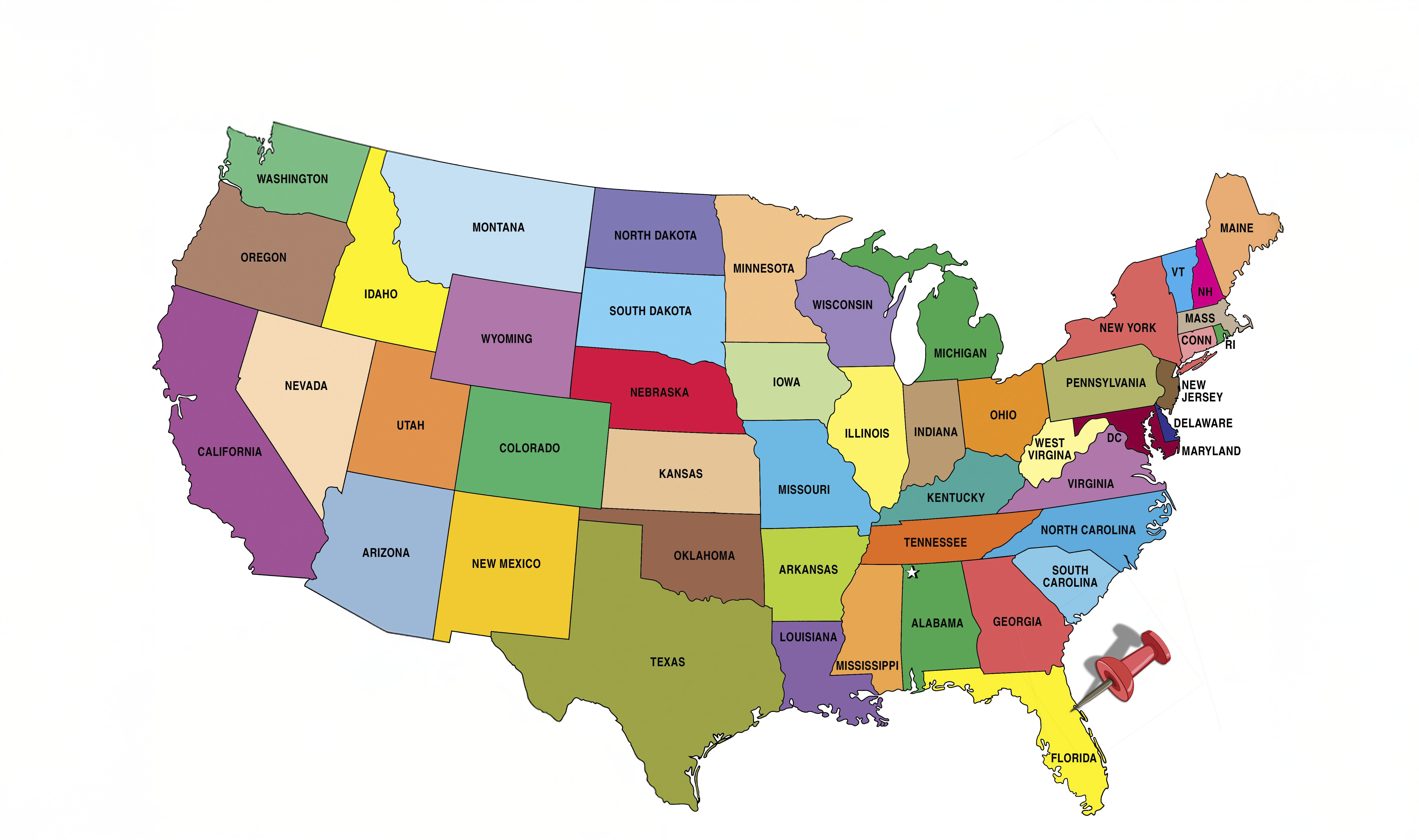 Map of Orlando Wetlands location