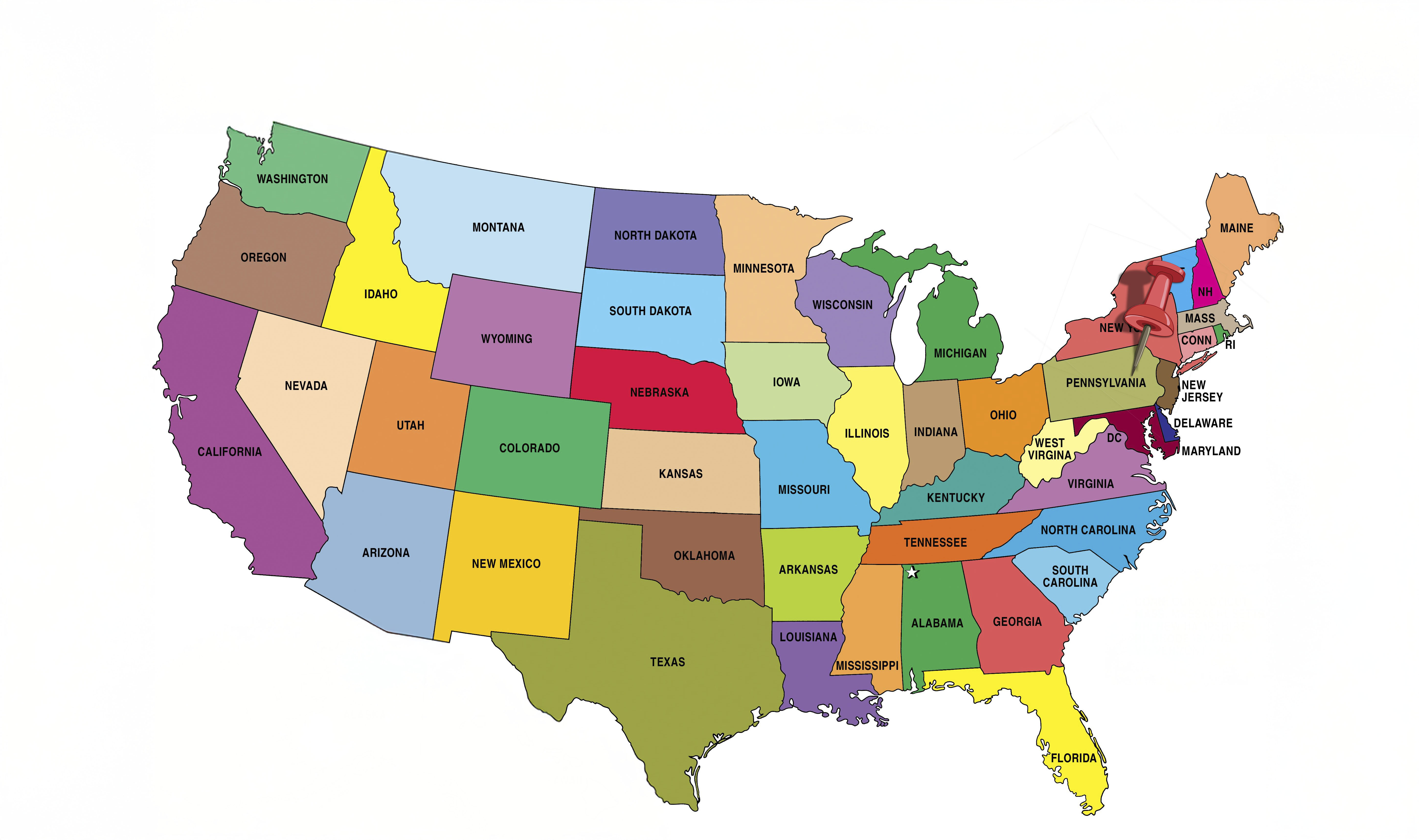 Map of Penn Forrest location