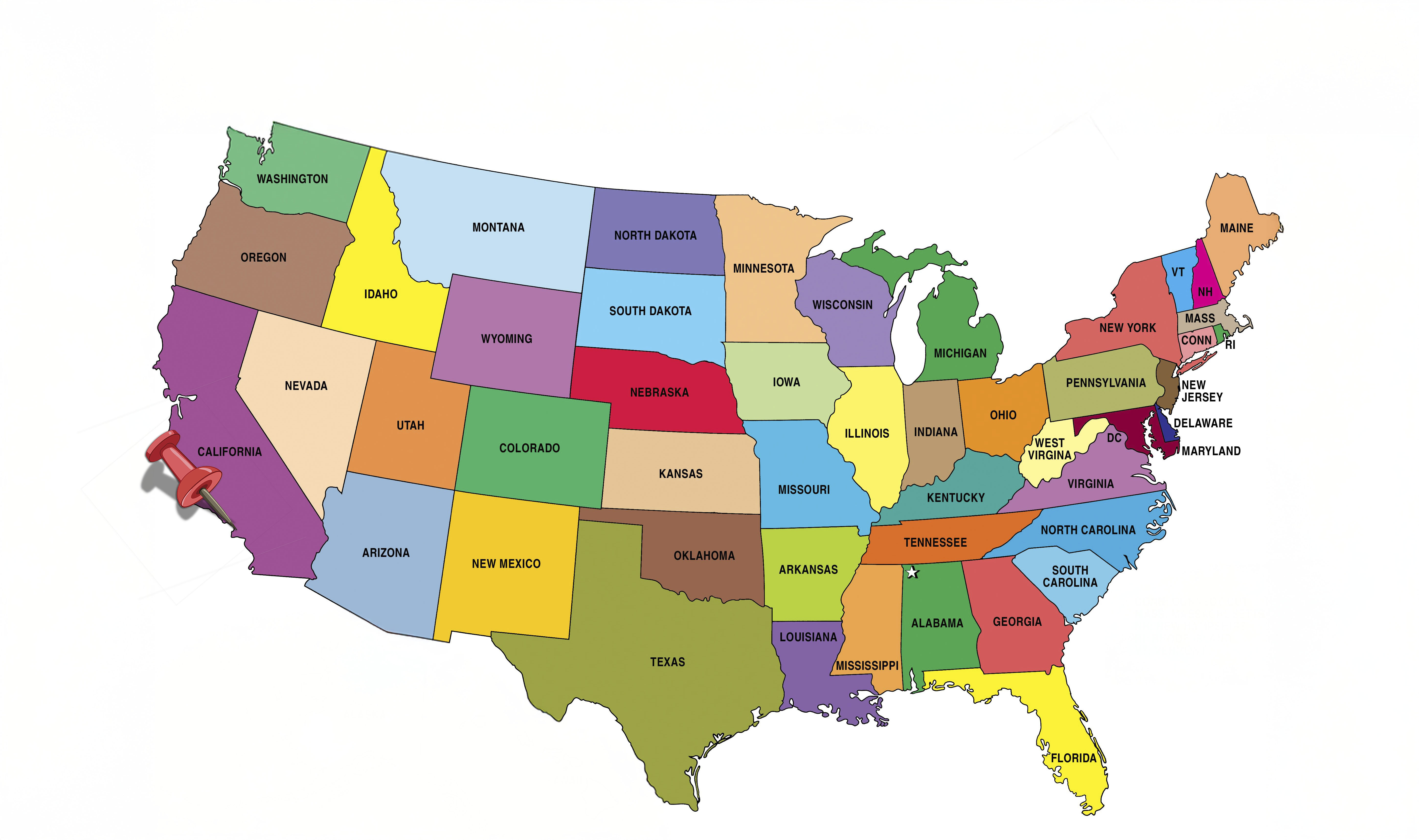 Map of Los Angeles Area location