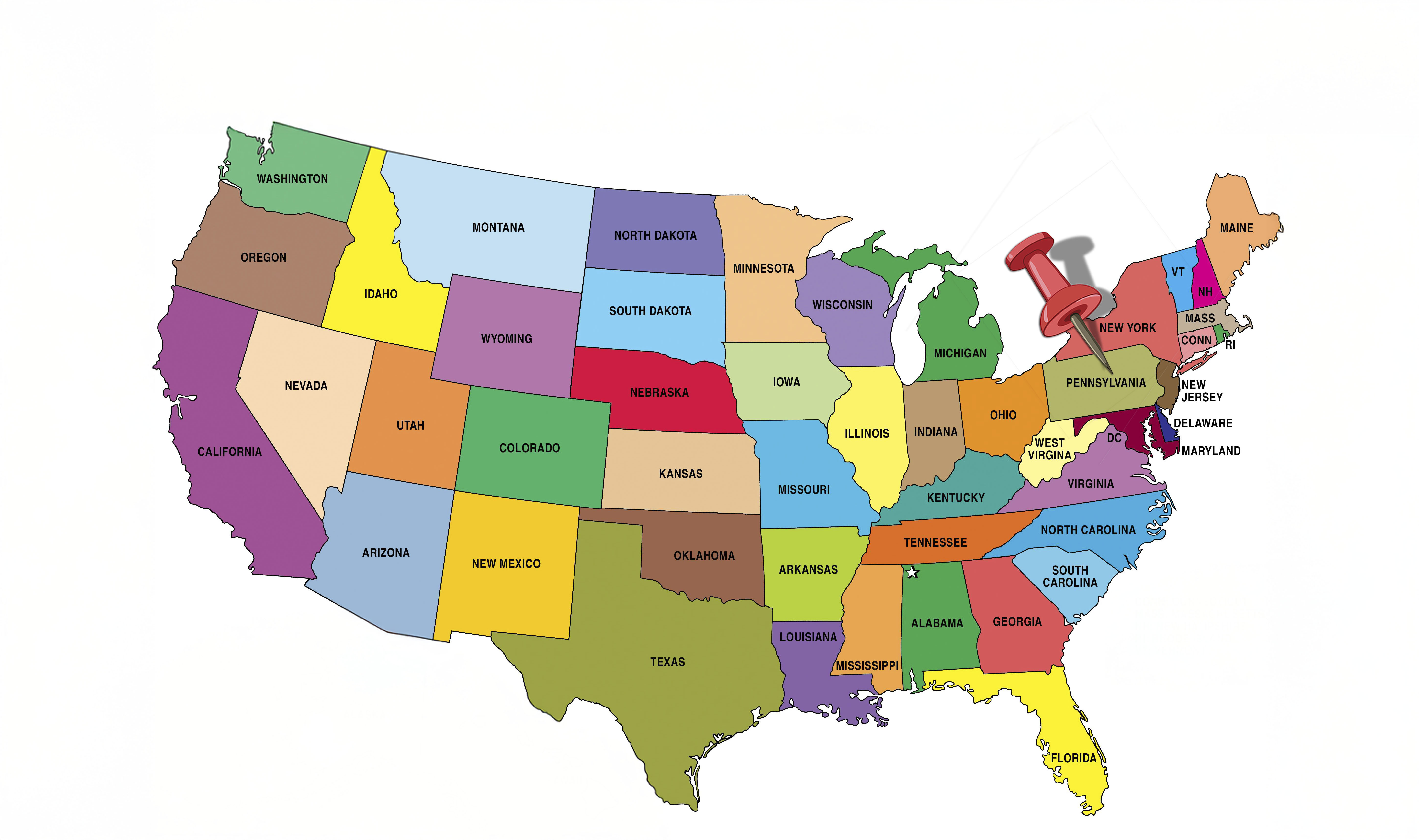 Map of State Game Lands location